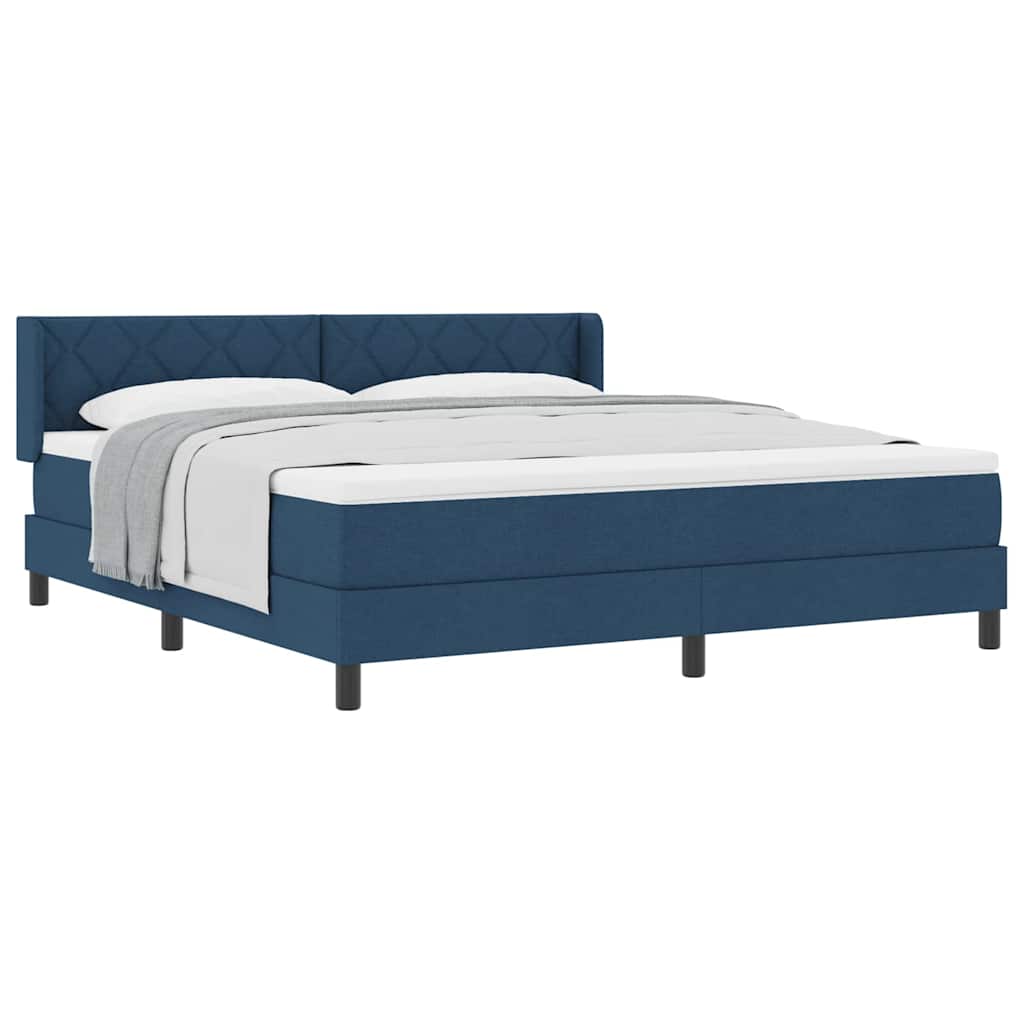 Thumbnail - vidaXL Boxspringbett mit Matratze mit Matratze Blau 180 x 200 cm