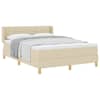 vidaXL Karbi vedrumadrats madratsiga peaga cream 190 x 140 cm kangas