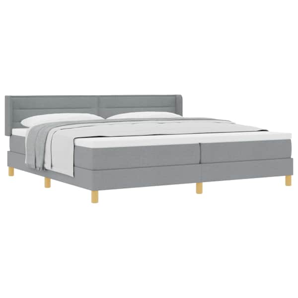 vidaXL Karbi vedrumadrats madratsiga Helehall 200 x 200 cm kangas