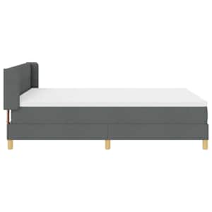 Postel s boxspringem s matrací Tmavě šedá 190 x 140 cm textil - obrázek 7