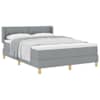 vidaXL Karbi vedrumadrats peaga Helehall 200 x 140 cm kangas