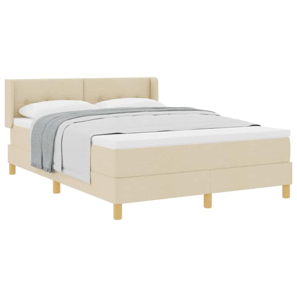 vidaXL Karbi vedrumadrats padjaga peaga cream 200 x 140 cm kangas