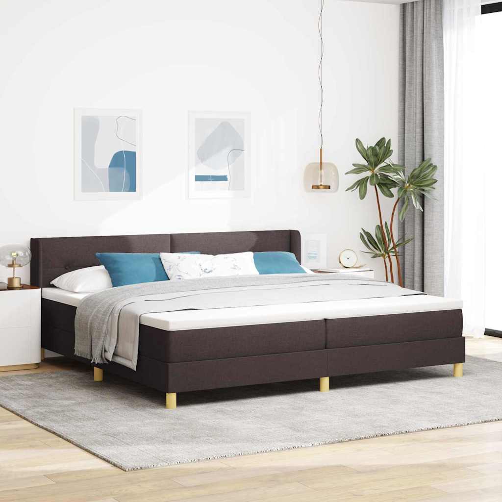 Karbi vedrumadrats peaga Tumepruun 200 x 200 cm puit
