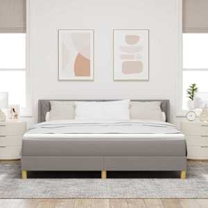 Postel s boxspringem s matrací Taupe 200 x 180 cm Polyester - obrázek 3