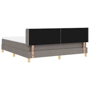 Postel s boxspringem s matrací Taupe 200 x 180 cm Polyester - obrázek 9