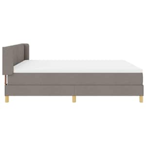 Postel s boxspringem s matrací Taupe 200 x 180 cm Polyester - obrázek 8