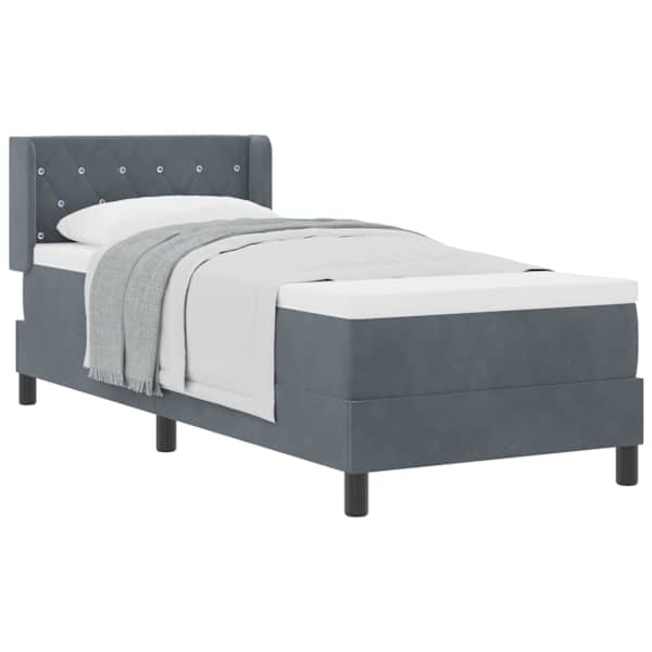 vidaXL Karbi vedrumadrats peaga Tumehall 200 x 80 cm Samet