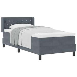 vidaXL Karbi vedrumadrats peaga Tumehall 200 x 90 cm Samet