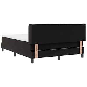 Postel s boxspringem s čelo Černý 200 x 140 cm samet - obrázek 9
