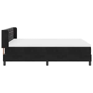 Postel s boxspringem s čelo Černý 200 x 140 cm samet - obrázek 8
