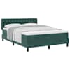vidaXL Karbi vedrumadrats peaga Tume rohelise 200 x 140 cm Samet