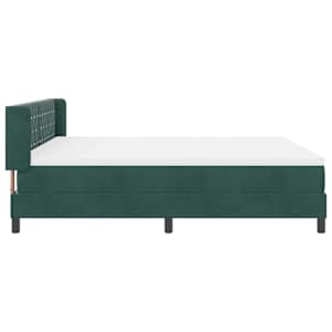 Postel s boxspringem s čelo Tmavě zelená 200 x 180 cm Polyester - obrázek 8