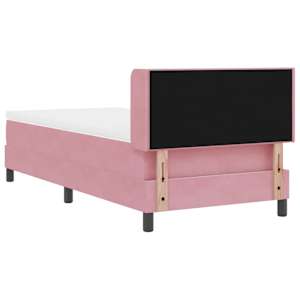 Postel s boxspringem s matrací Růžová 200 x 80 cm Polyester - obrázek 9