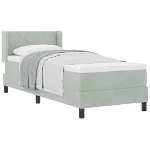 vidaXL Karbi vedrumadrats peaga Helehall 200 x 80 cm Samet