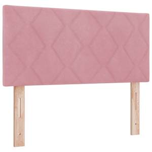Postel s boxspringem s matrací Růžová 190 x 90 cm Polyester - obrázek 5