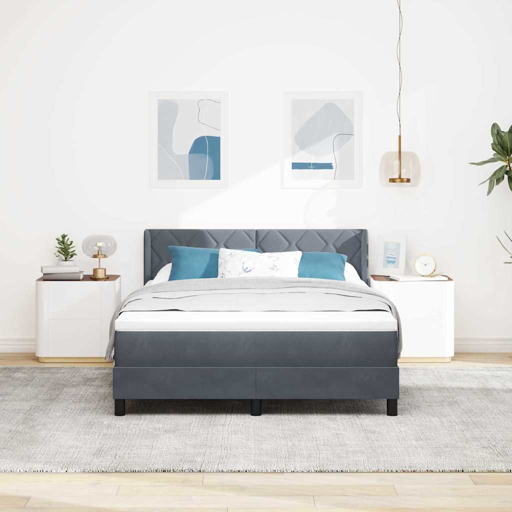 Vedrumadrats voodiga Tumehall 160x200 cm Veluur