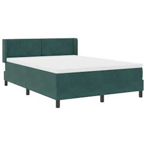 Postel s boxspringem s čelo Tmavě zelená 200 x 160 cm samet - obrázek 6