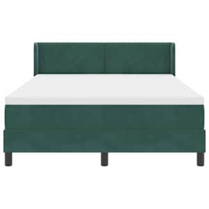 Postel s boxspringem s čelo Tmavě zelená 200 x 160 cm samet - obrázek 7