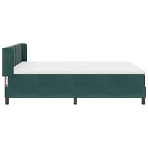 Postel s boxspringem s čelo Tmavě zelená 200 x 160 cm samet - obrázek 8