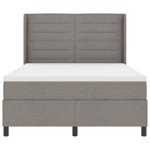 Postel s boxspringem s matrací s čelo Taupe 190 x 140 cm textil - obrázek 7