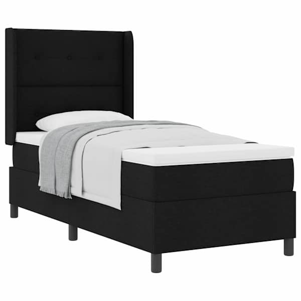 vidaXL Karbi vedrumadrats padjaga peaga Must 200 x 80 cm kangas