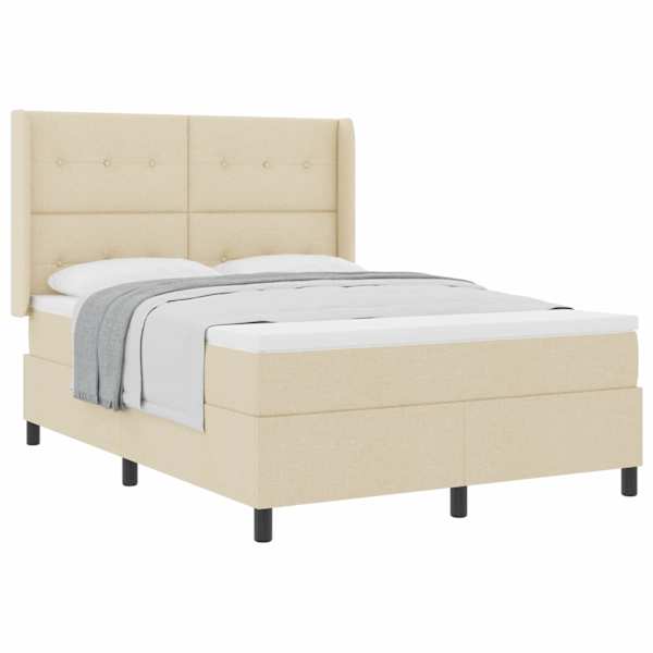 vidaXL Karbi vedrumadrats padjaga peaga cream 200 x 140 cm kangas