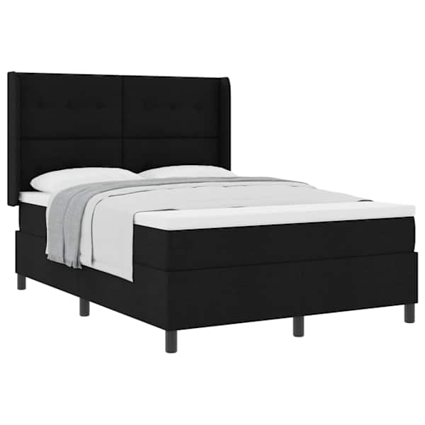 vidaXL Karbi vedrumadrats padjaga peaga Must 200 x 160 cm kangas