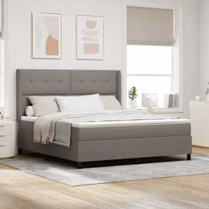 Postel s boxspringem s polštářem Taupe 200 x 180 cm textil - obrázek 1