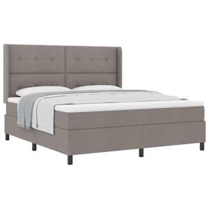 Postel s boxspringem s polštářem Taupe 200 x 180 cm textil - obrázek 2