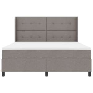 Postel s boxspringem s polštářem Taupe 200 x 180 cm textil - obrázek 7