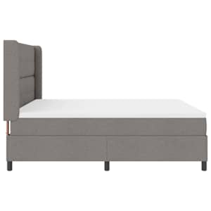 Postel s boxspringem s polštářem Taupe 200 x 180 cm textil - obrázek 8