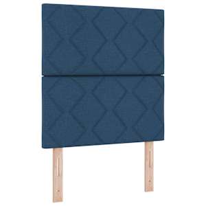 Postel s boxspringem s polštářem Modrá 200 x 80 cm textil - obrázek 6