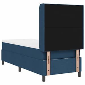 Postel s boxspringem s polštářem Modrá 200 x 80 cm textil - obrázek 9