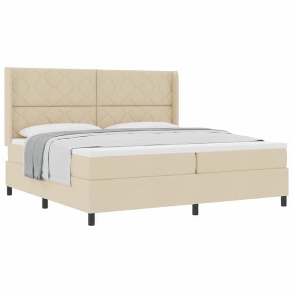 vidaXL Karbi vedrumadrats padjaga peaga cream 200 x 200 cm kangas