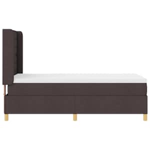 Postel s boxspringem s matrací Tmavě hnědá 80 x 200 cm textil - obrázek 8