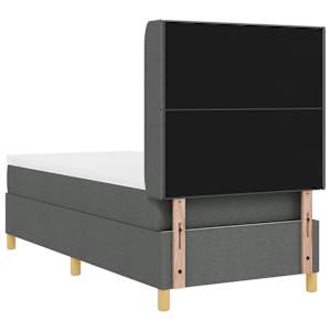 Postel s boxspringem s čelo Tmavě šedá 80 x 200 cm textil - obrázek 9