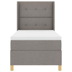 Postel s boxspringem s čelo Taupe 80 x 200 cm textil - obrázek 7