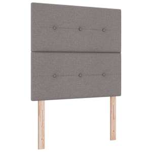 Postel s boxspringem s matrací s čelo Taupe 90 x 190 cm textil - obrázek 5