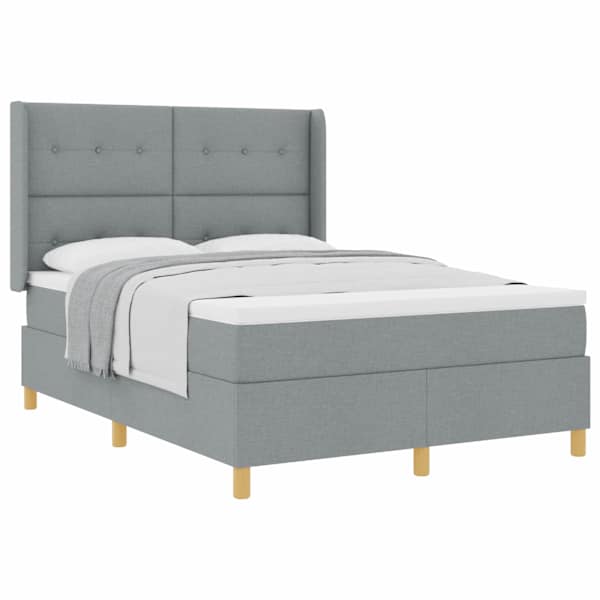 vidaXL Karbi vedrumadrats peaga Helehall 140 x 190 cm kangas