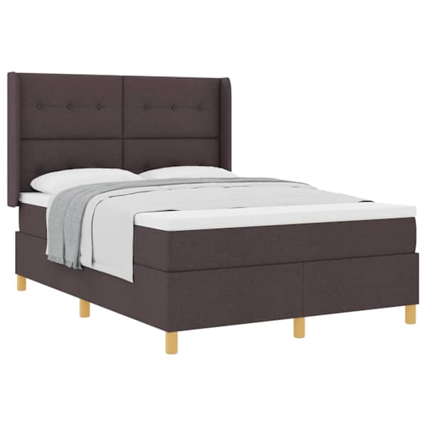 vidaXL Karbi vedrumadrats peaga Tume pruun 140 x 200 cm kangas