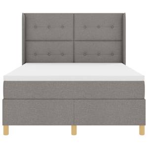 Postel s boxspringem s matrací s čelo Taupe 160 x 200 cm textil - obrázek 7