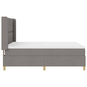 Postel s boxspringem s matrací s čelo Taupe 160 x 200 cm textil - obrázek 8