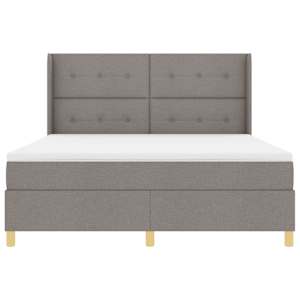 Postel s boxspringem s čelo Taupe 180 x 200 cm textil - obrázek 7