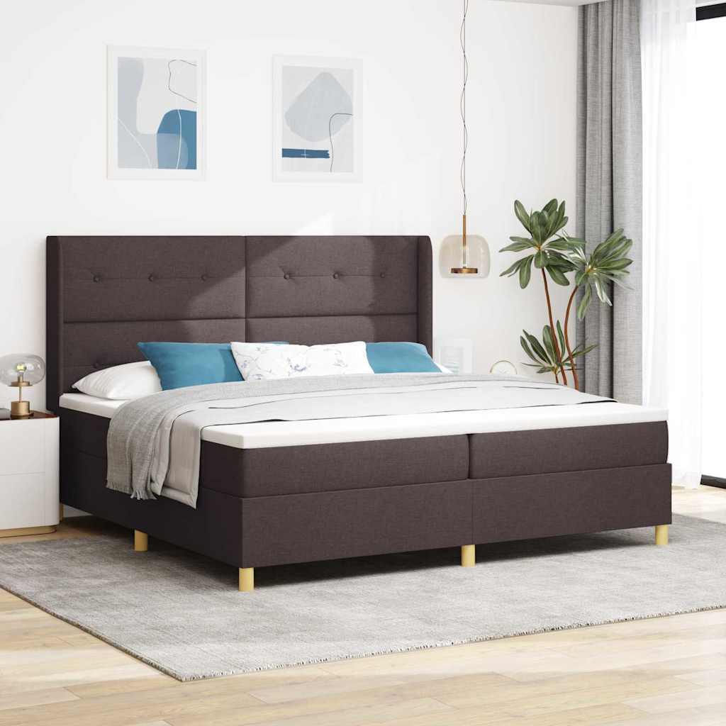 Kasti Rõhku 200x200 cm Mattress Tumepruun Kangas