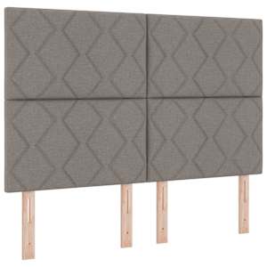 Postel s boxspringem s čelo Taupe 160 x 200 cm textil - obrázek 4