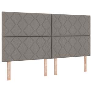 Postel s boxspringem s čelo Taupe 180 x 200 cm textil - obrázek 5