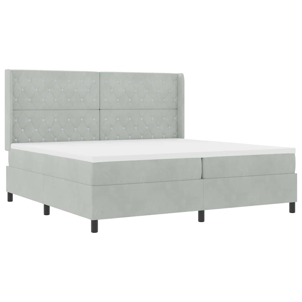 Vedrumadrats koos Mattressiga Helehall 200x200 cm Sametine