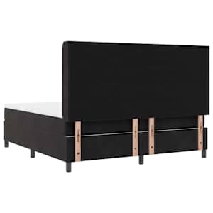 Postel s boxspringem s čelo Černá 180 x 200 cm samet - obrázek 9