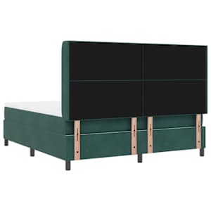 Postel s boxspringem s matrací Tmavě zelená 180 x 200 cm samet - obrázek 9