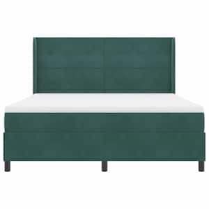 Postel s boxspringem s matrací Tmavě zelená 180 x 200 cm samet - obrázek 7